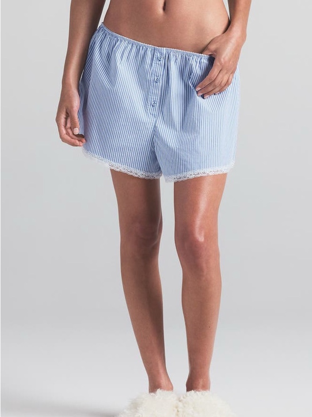 SKIMS COTTON POPLIN SLEEP SHORT